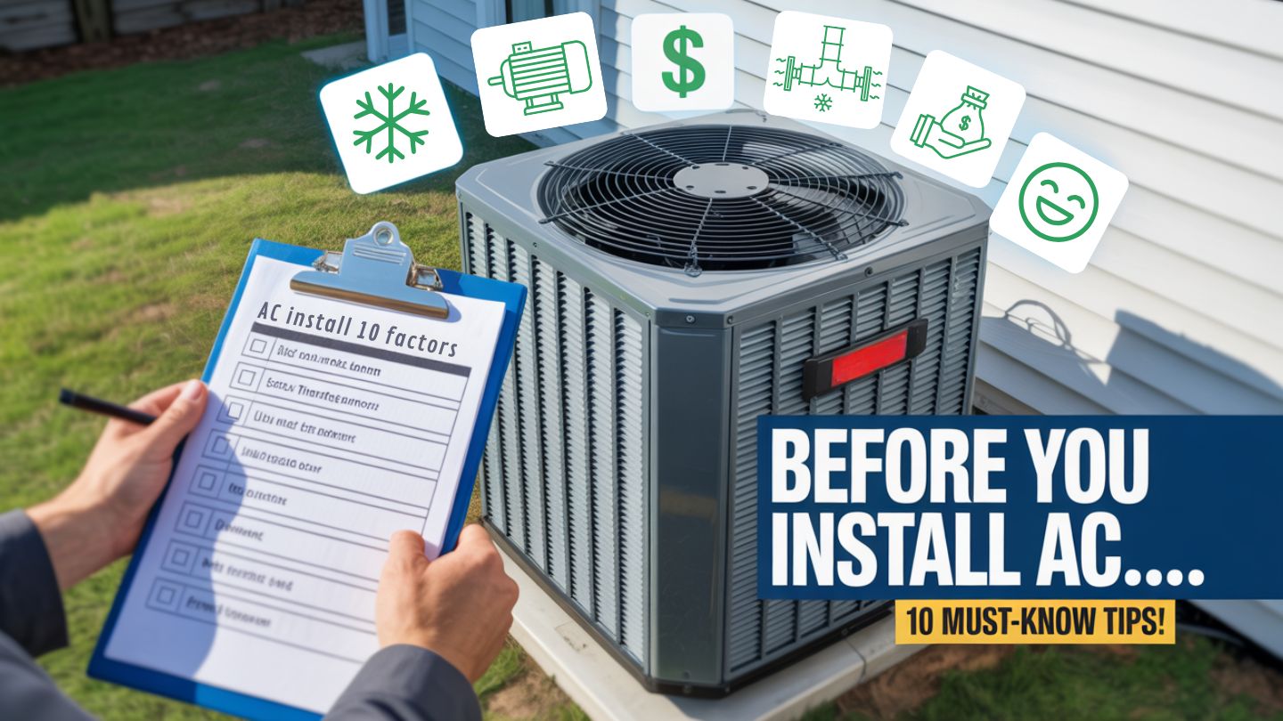 10 Essential Factors to Consider Before Installing an AC System