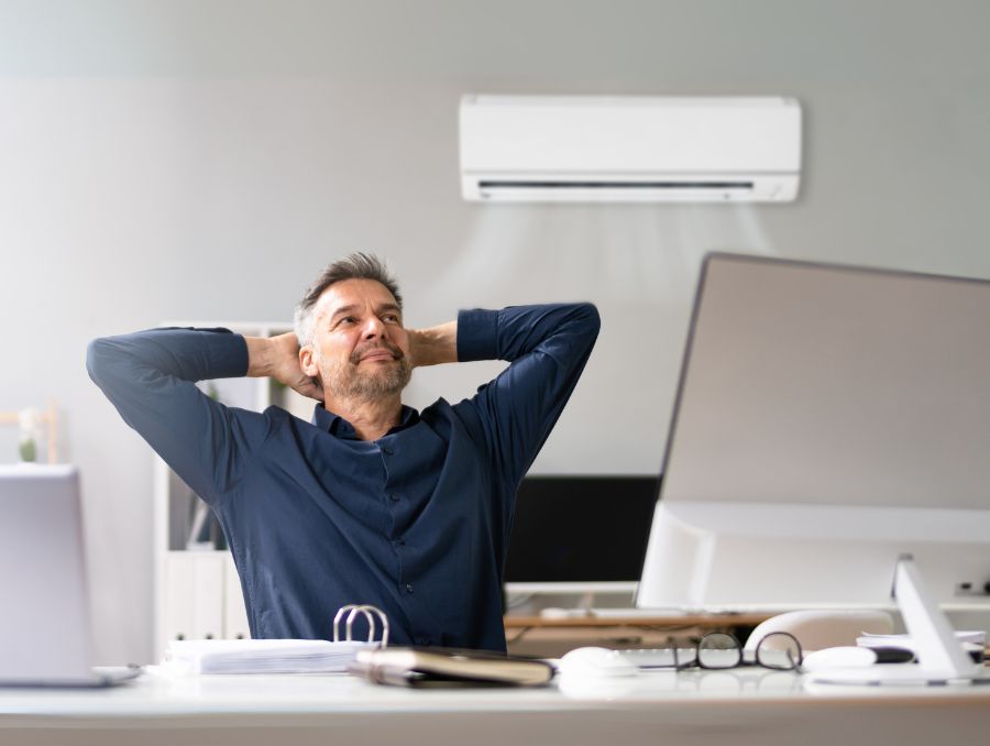 Couple Experiencing Intense Heat